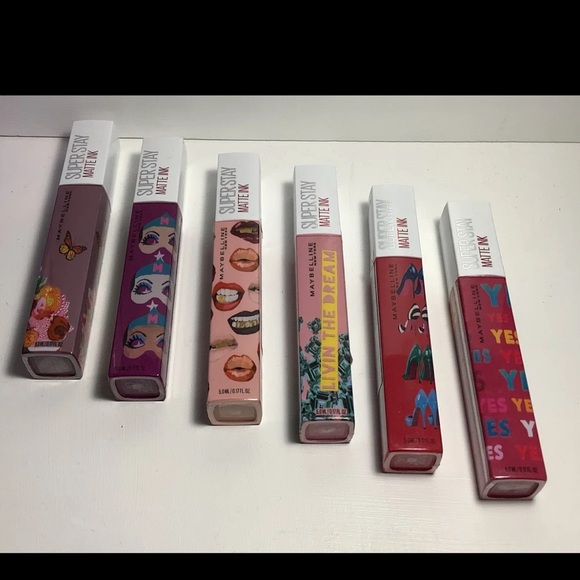 Maybelline Superstay Limited Edition Ashley Longshore Collab Lipstick- Pick One - Picture 2 of 4